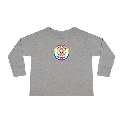 Egg Allergy Rainbow Logo Toddler Long Sleeve
