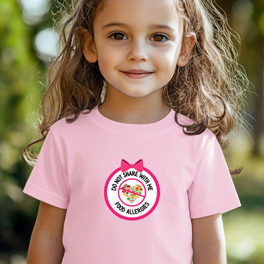 Multiple Allergies Pink Logo Toddler Tee