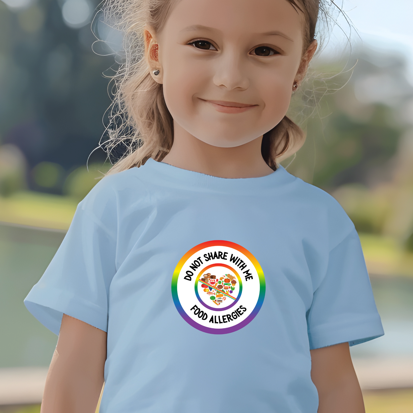 Multiple Allergies Rainbow Logo Toddler Tee
