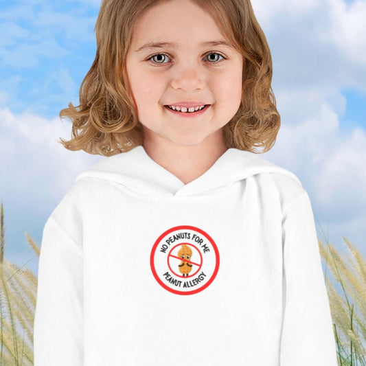 Peanut Allergy Red Logo Toddler Hoodie
