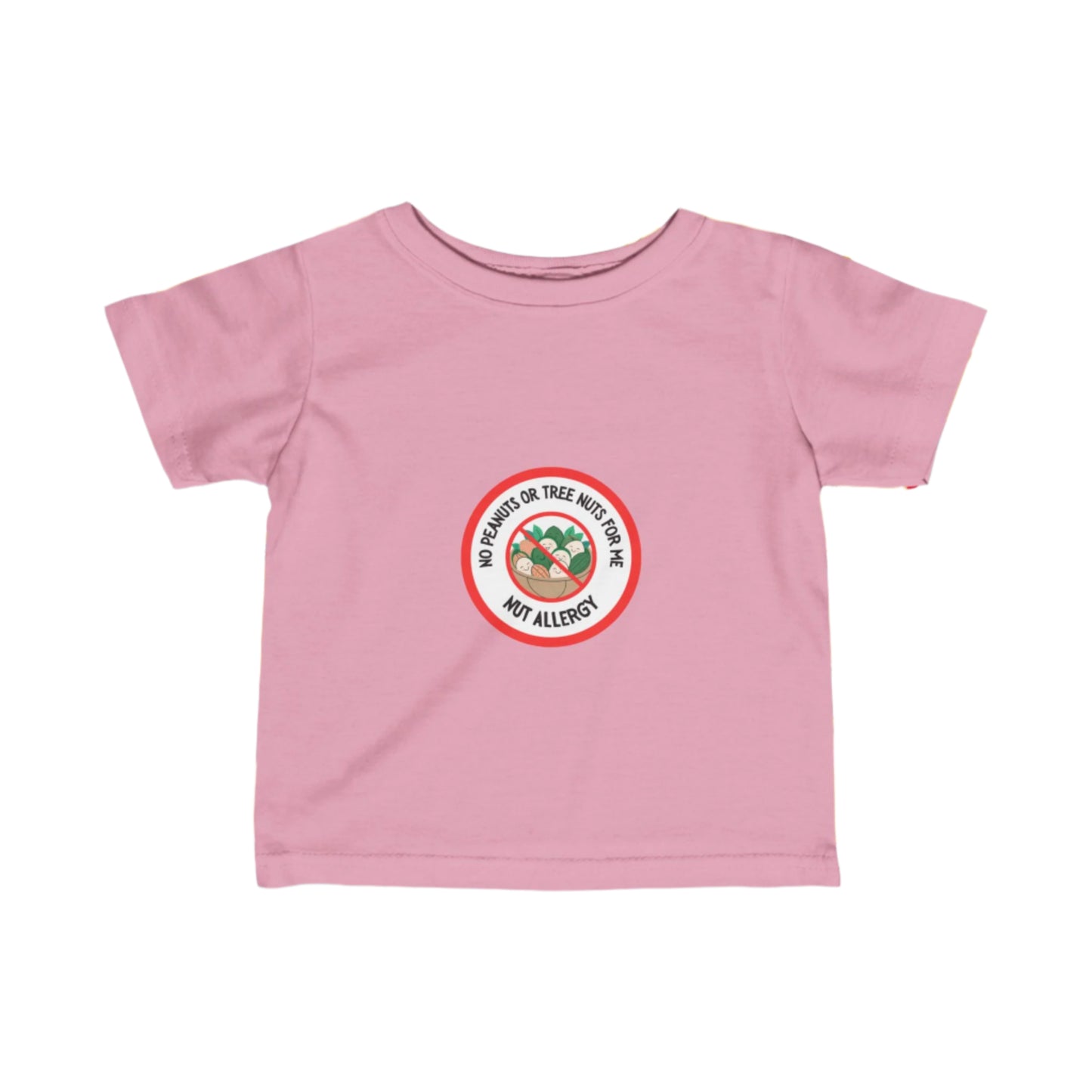 Nut Allergy Red Logo Baby Tee