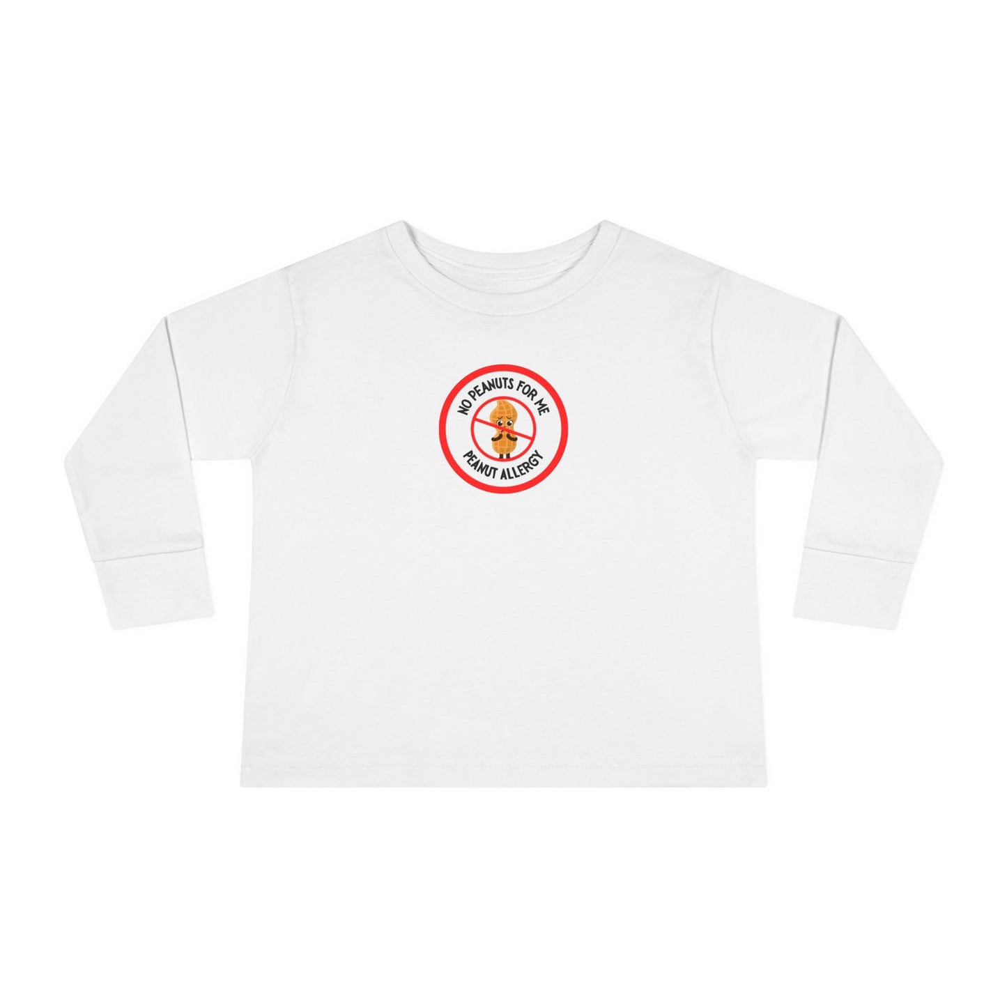 Peanut Allergy Red Logo Toddler Long Sleeve
