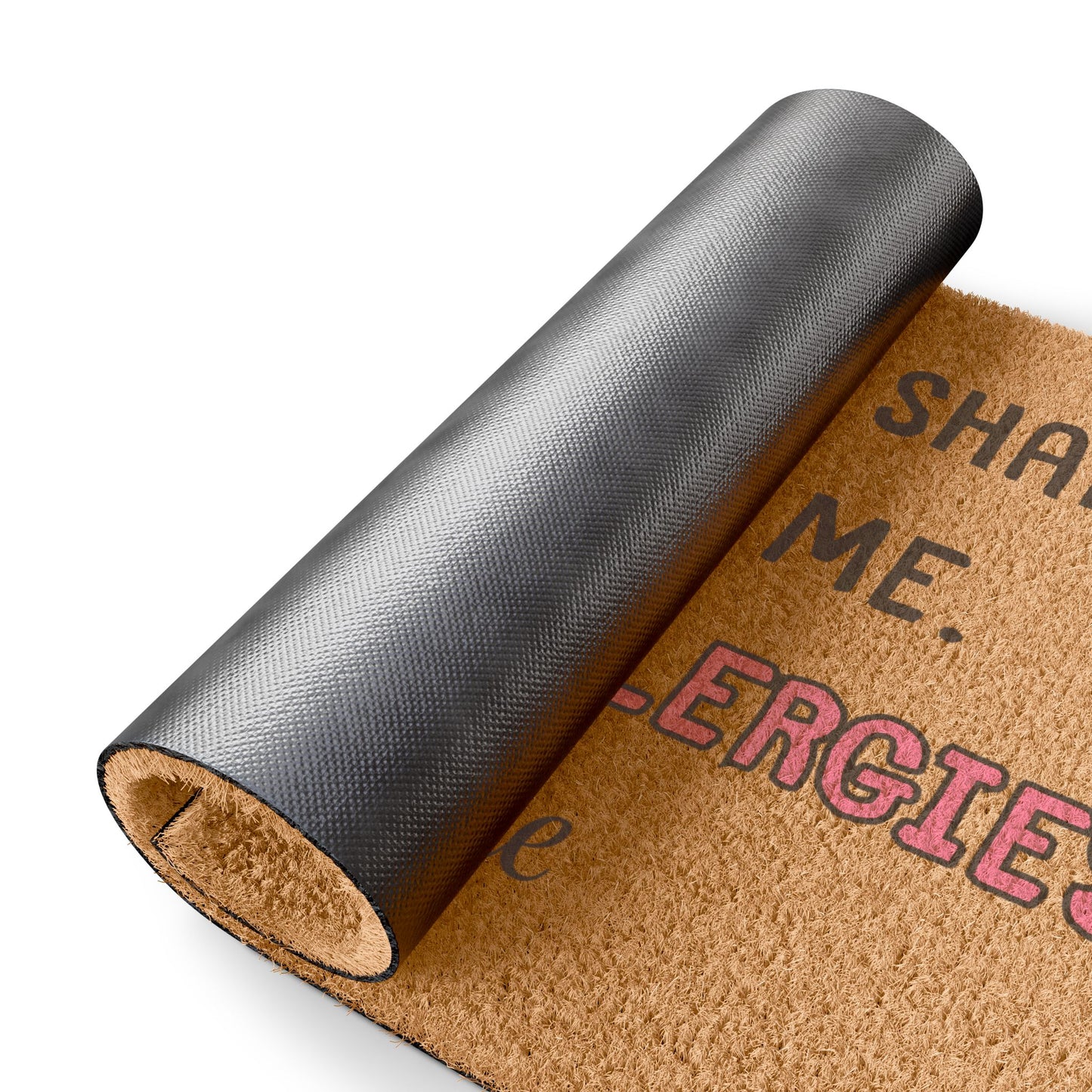 Pink Food Allergies Doormat