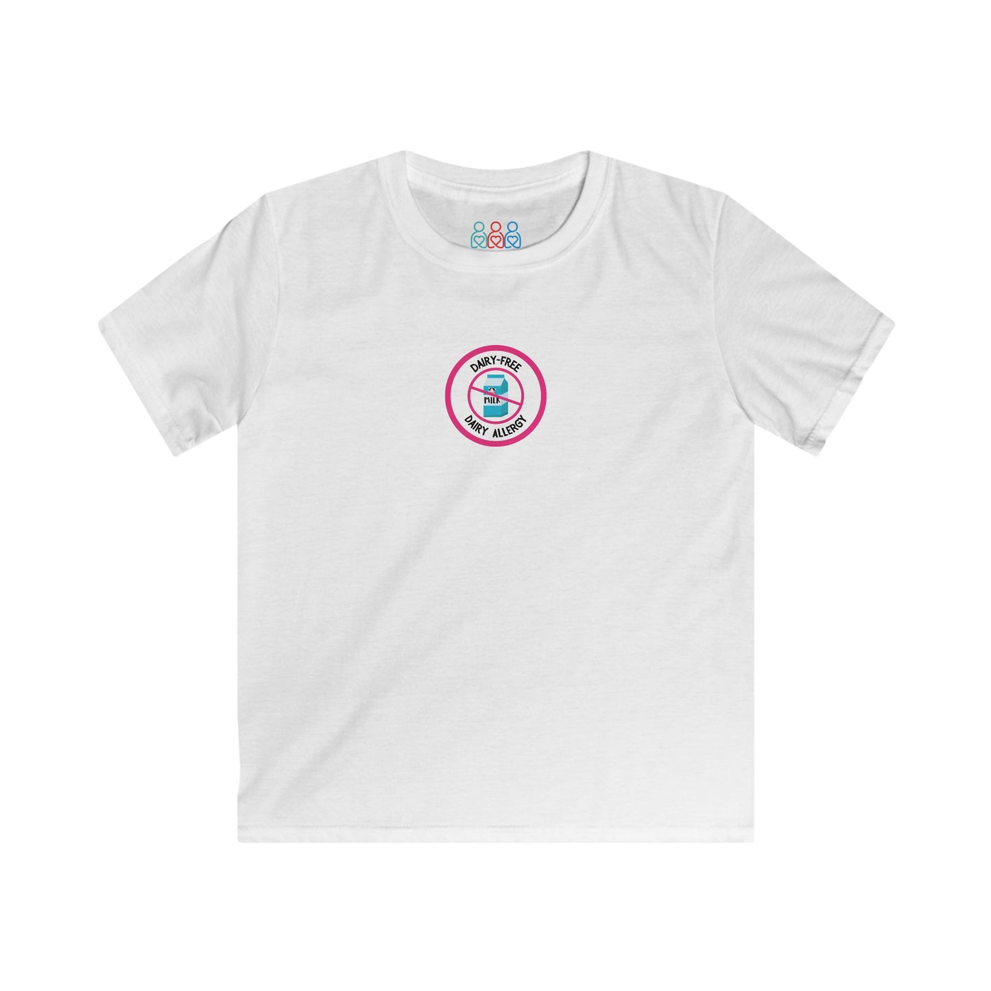 Dairy Allergy Pink Logo Youth Tee