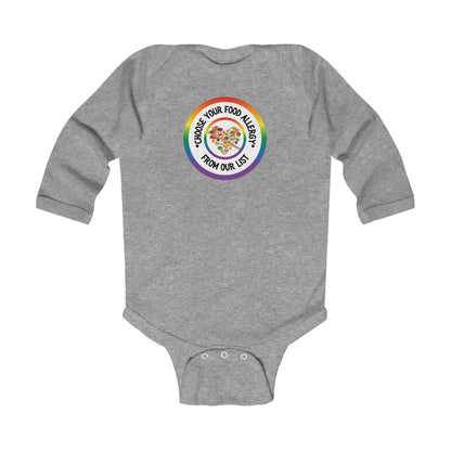 Other Food Allergies Rainbow Logo Long Sleeve Onesie