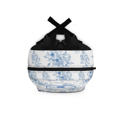 Blue Floral Food Allergy Backpack