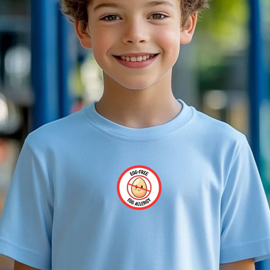 Egg Allergy Red Logo Youth Tee