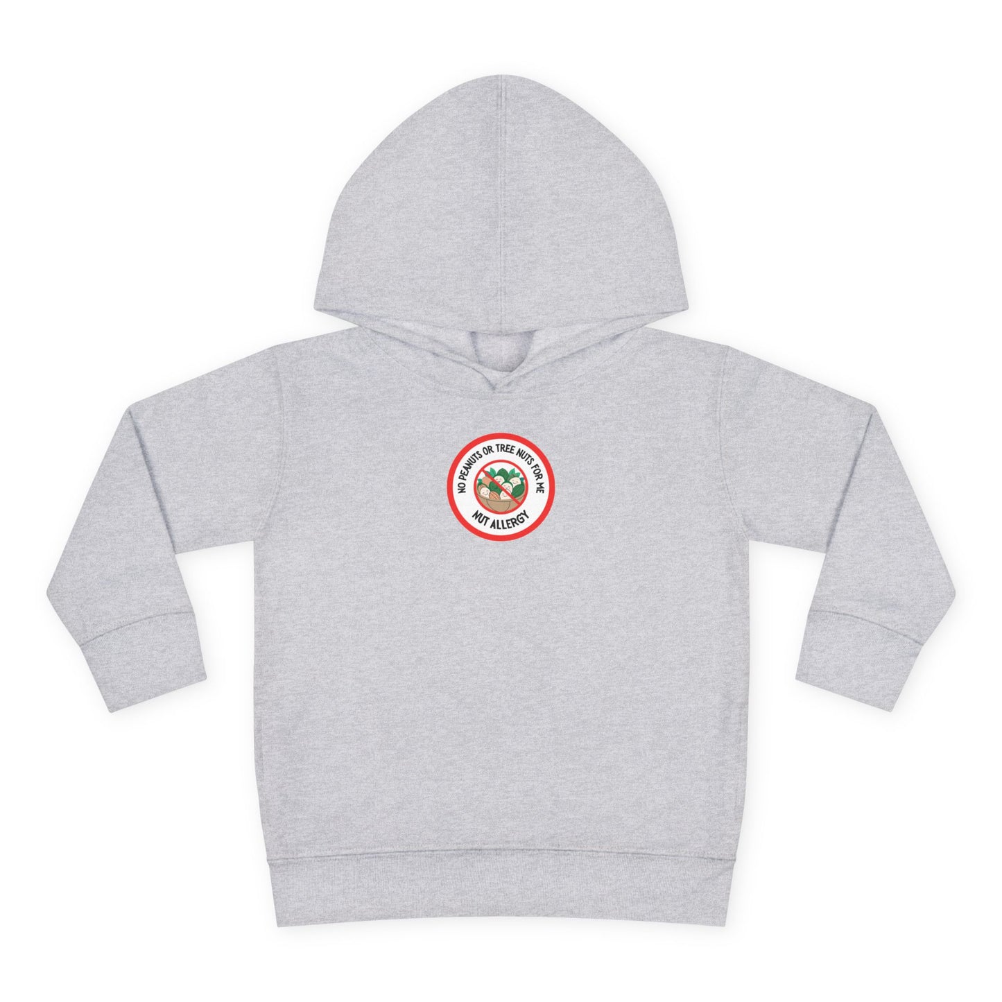 Nut Allergy Red Logo Toddler Hoodie