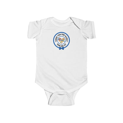 Other Food Allergies Blue Logo Short Sleeve Onesie