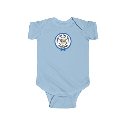Other Food Allergies Blue Logo Short Sleeve Onesie