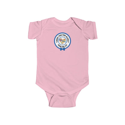 Other Food Allergies Blue Logo Short Sleeve Onesie
