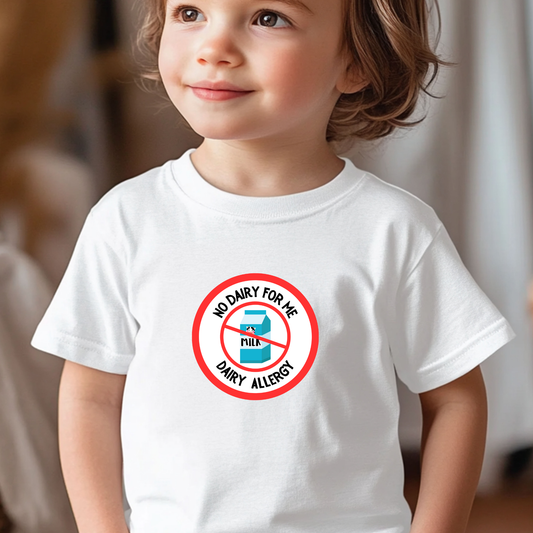 Dairy Allergy Red Logo Toddler Tee