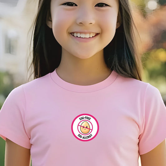 Egg Allergy Pink Logo Youth Tee