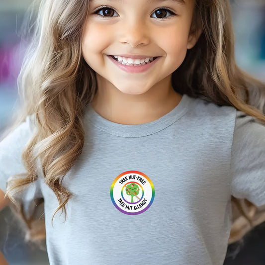 Tree Nut Allergy Rainbow Logo Youth Tee