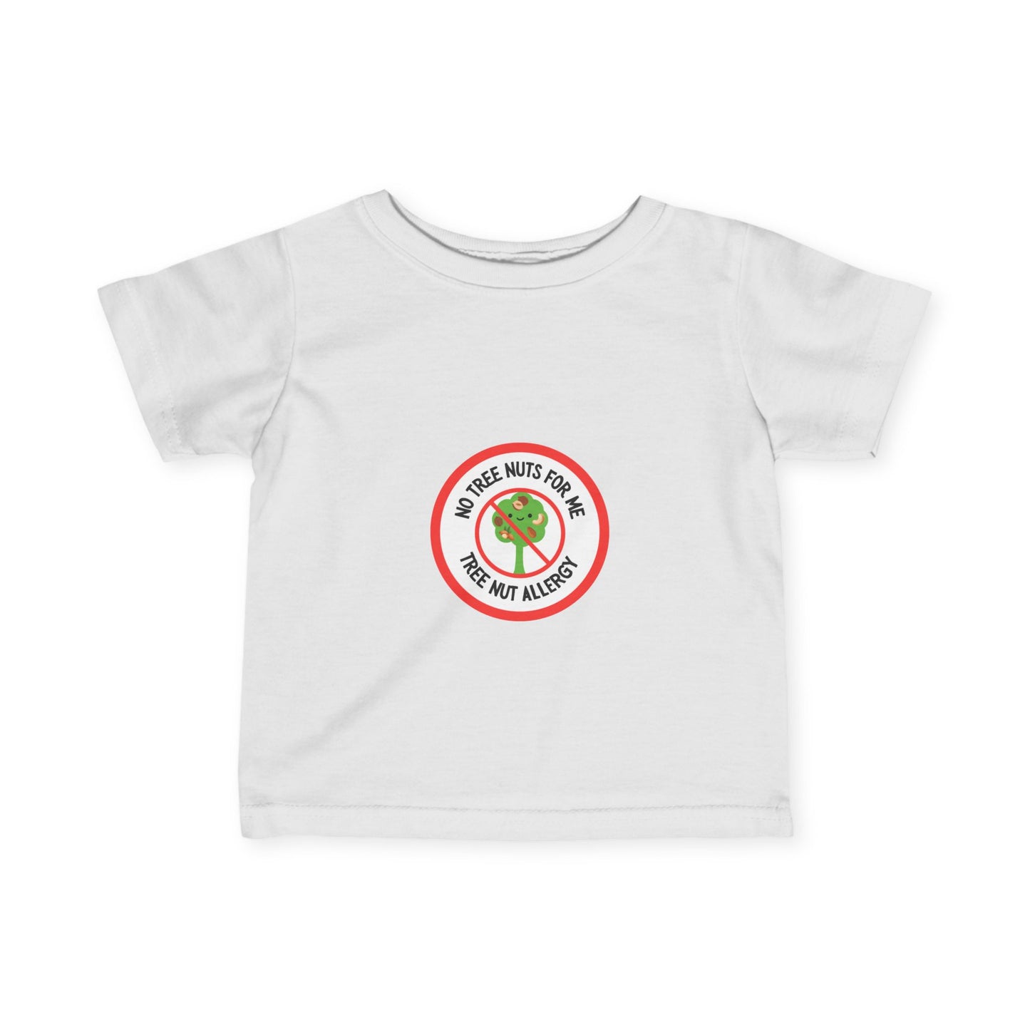 Tree Nut Allergy Red Logo Baby Tee