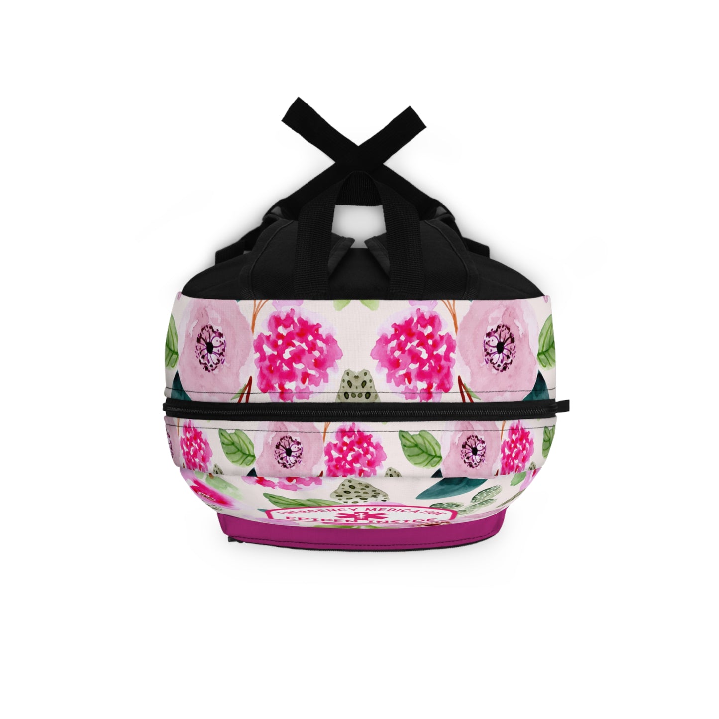 Pink Floral Food Allergy Backpack