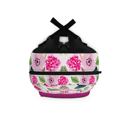Pink Floral Food Allergy Backpack
