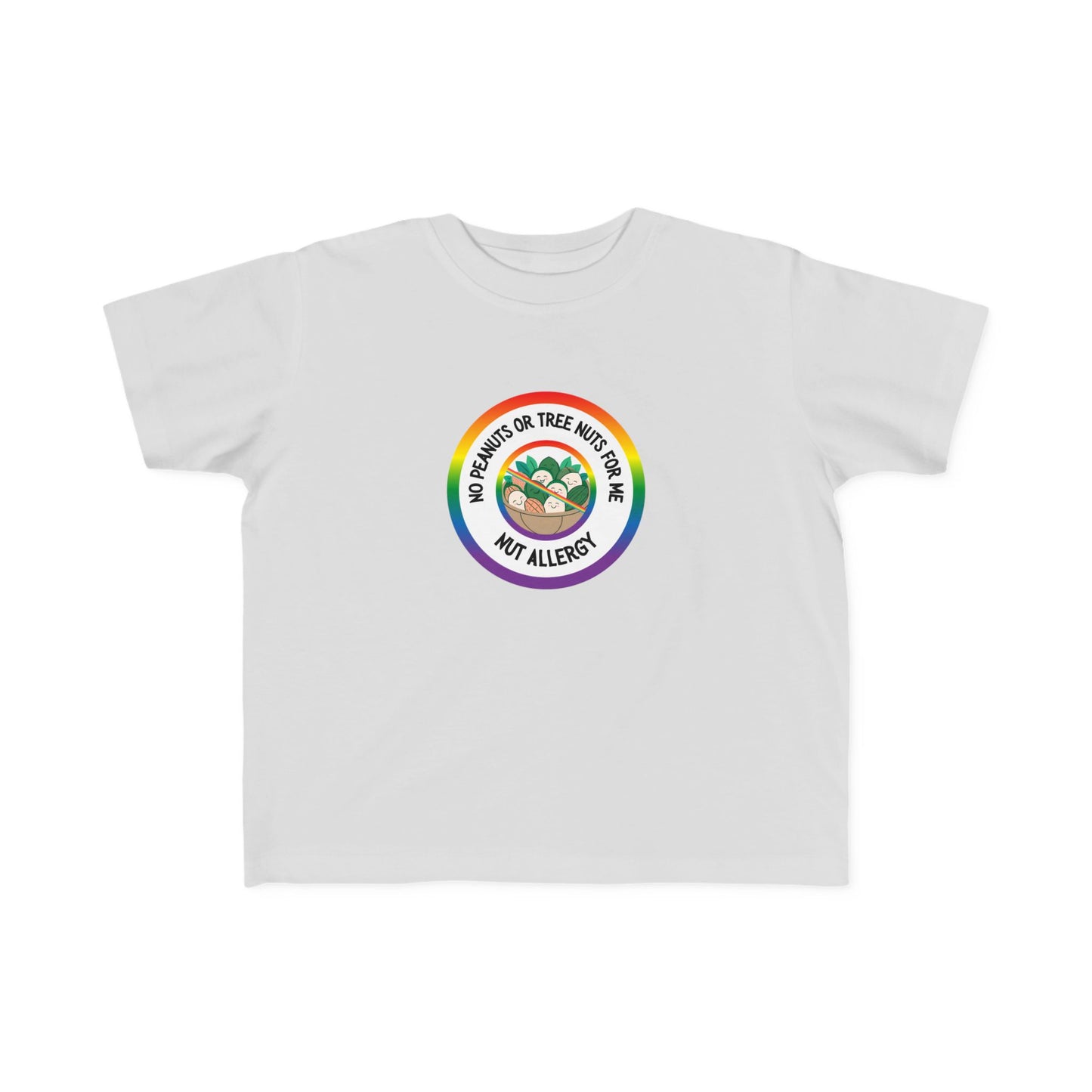 Nut Allergy Rainbow Logo Toddler Tee