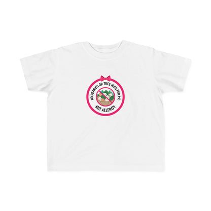 Nut Allergy Pink Logo Toddler Tee