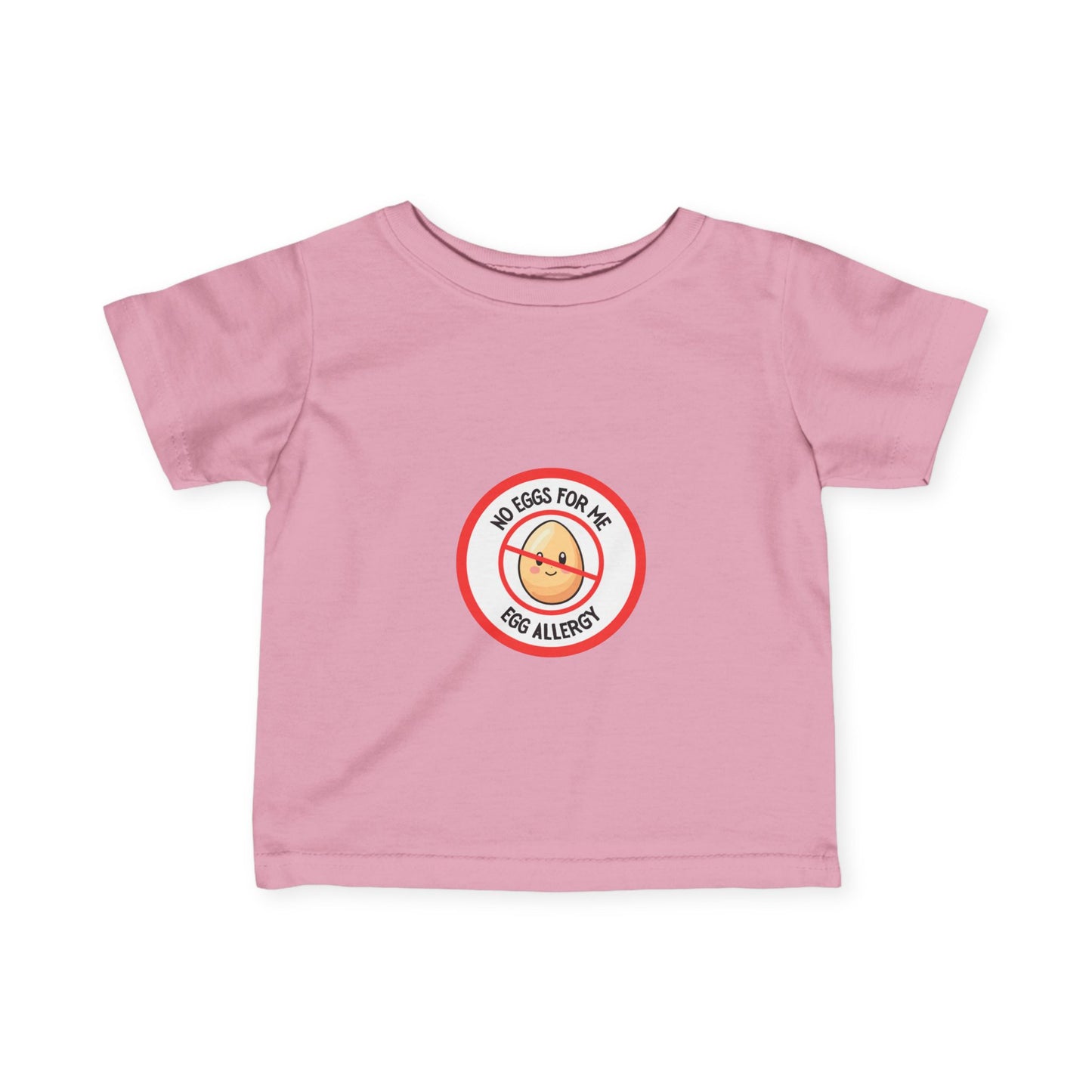 Egg Allergy Red Logo Baby Tee