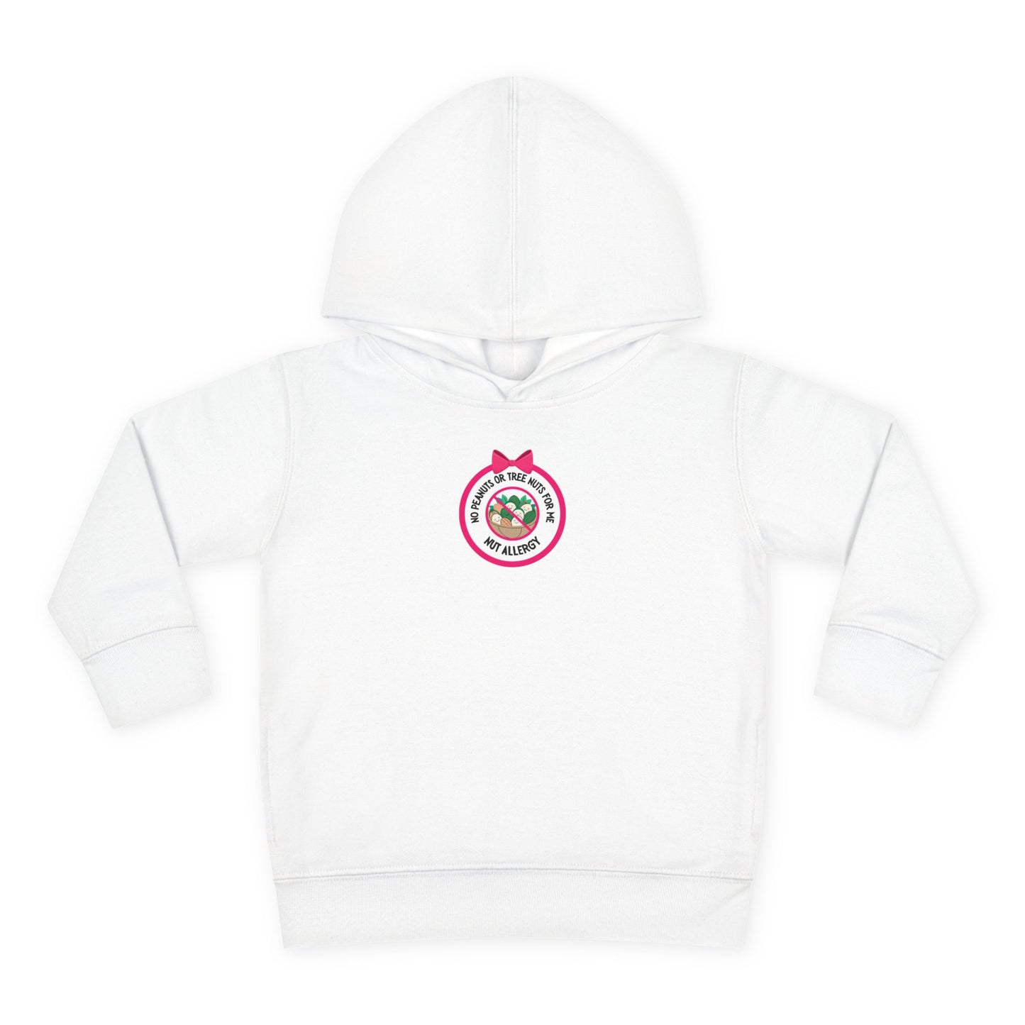 Nut Allergy Pink Logo Toddler Hoodie