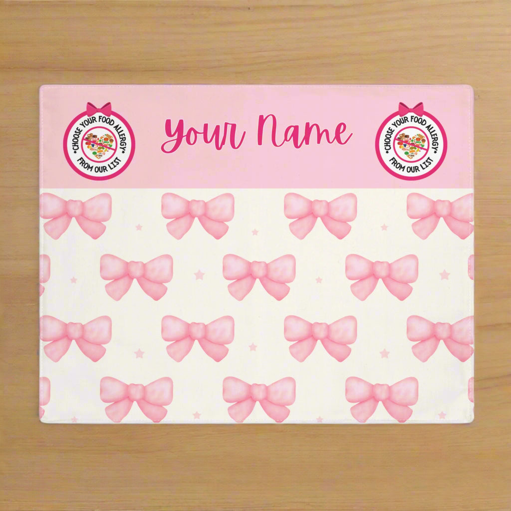 Pink Coquette Bow Placemat