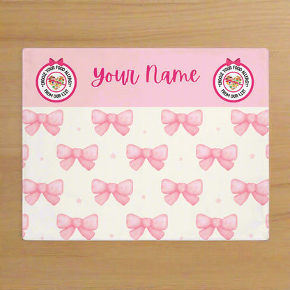 Pink Coquette Bow Placemat