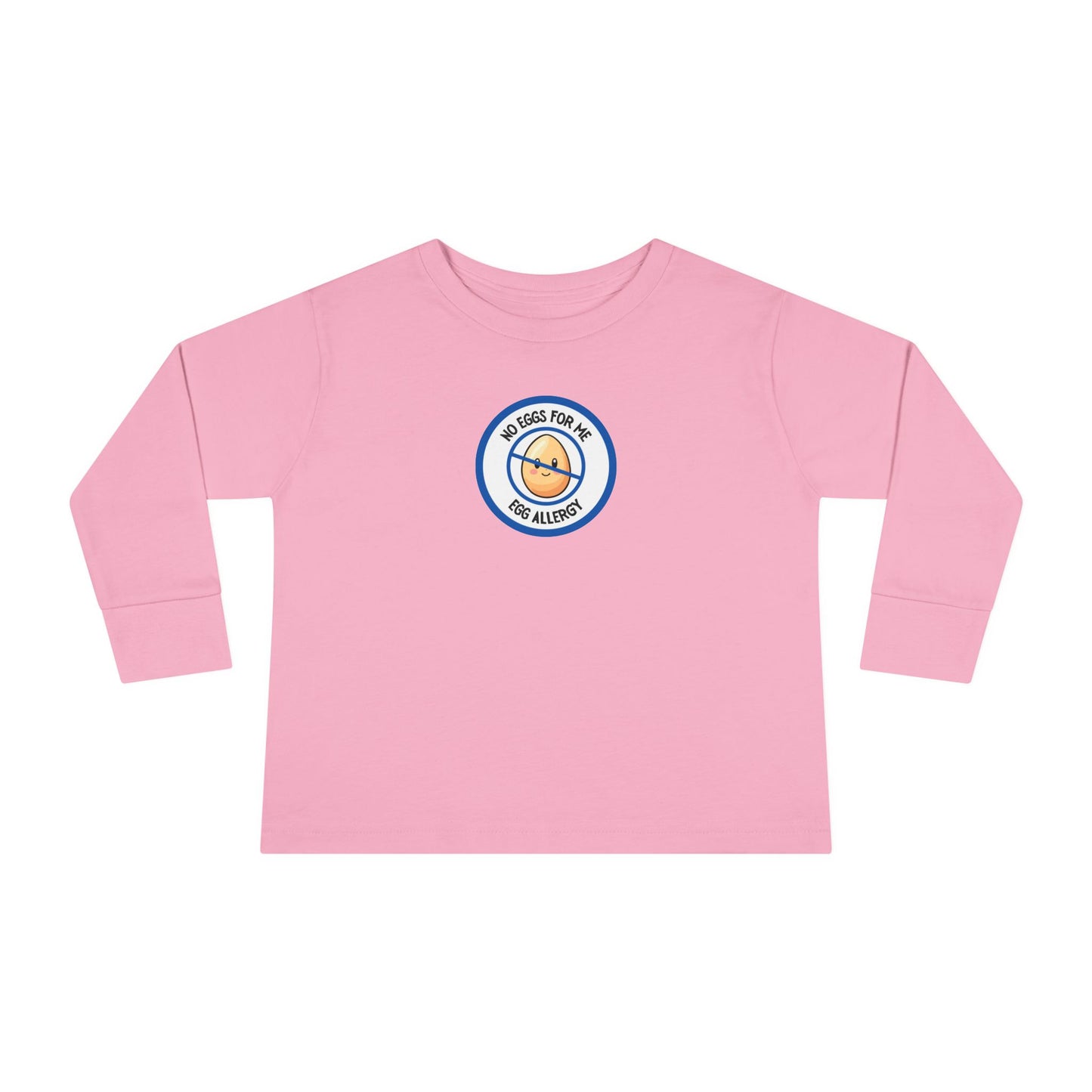 Egg Allergy Blue Logo Toddler Long Sleeve