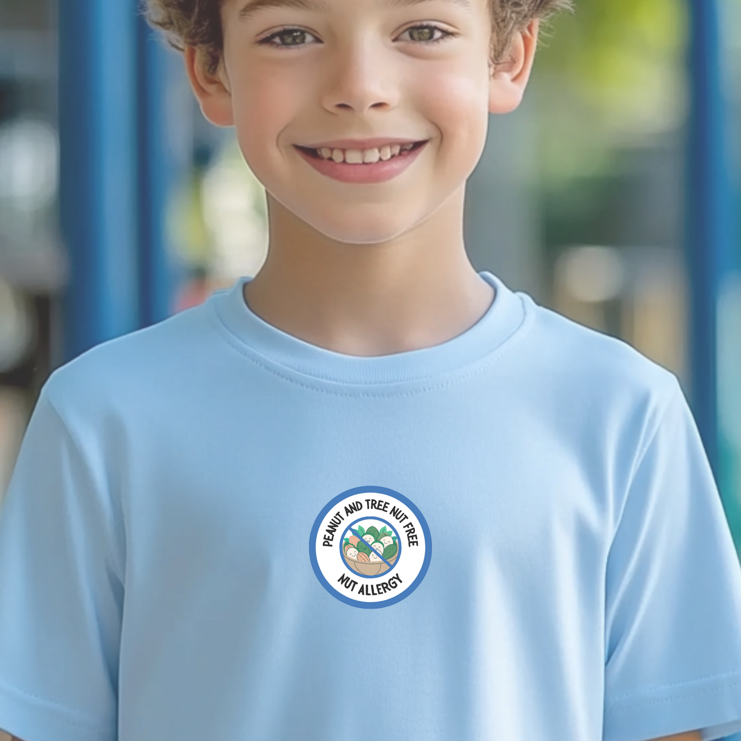 Nut Allergy Blue Logo Youth Tee