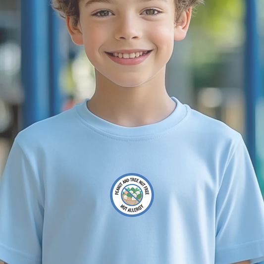 Nut Allergy Blue Logo Youth Tee