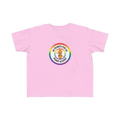 Peanut Allergy Rainbow Logo Toddler Tee