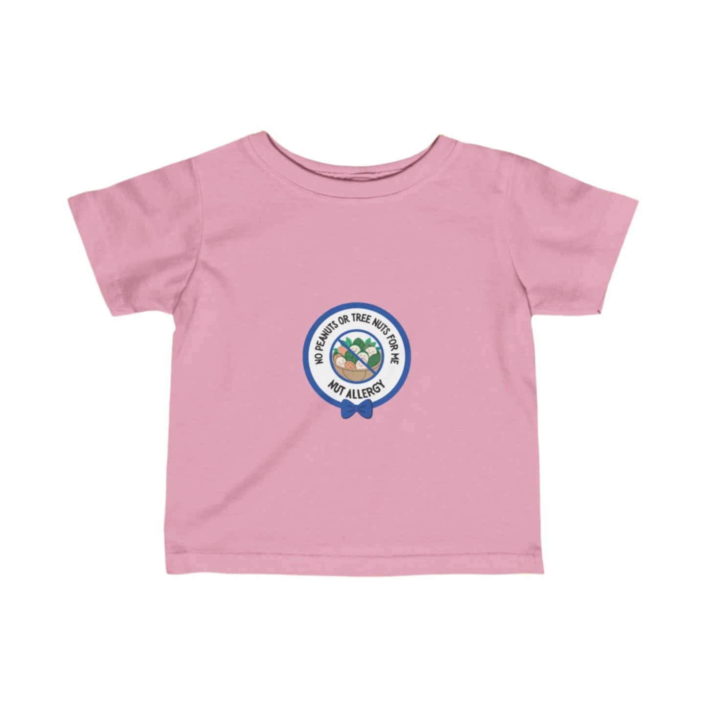 Nut Allergy Blue Logo Baby Tee