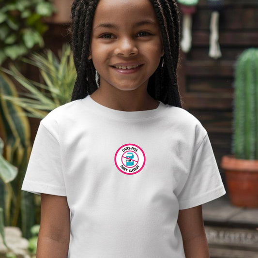 Dairy Allergy Pink Logo Youth Tee