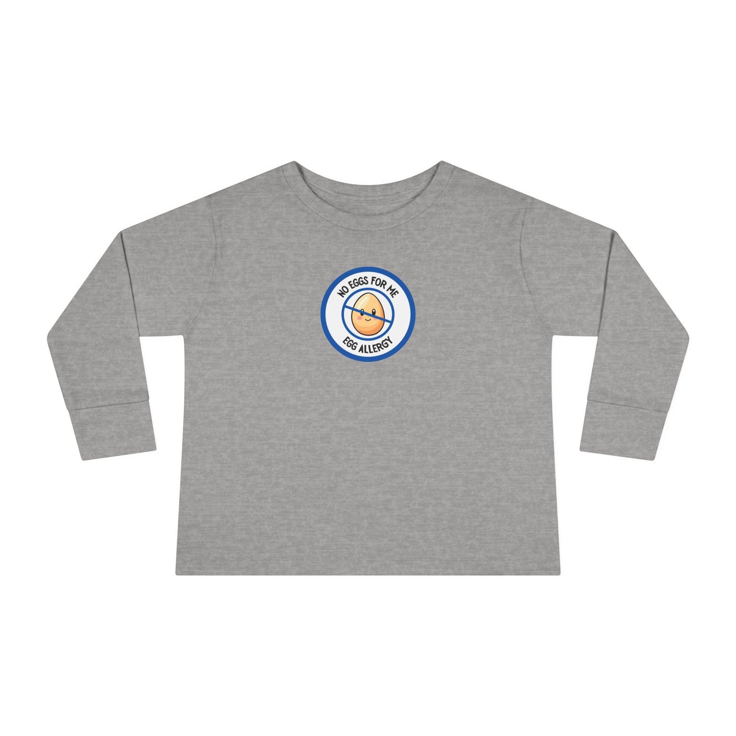 Egg Allergy Blue Logo Toddler Long Sleeve
