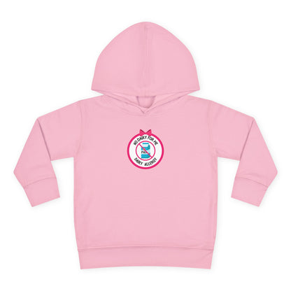Dairy Allergy Pink Logo Toddler Hoodie