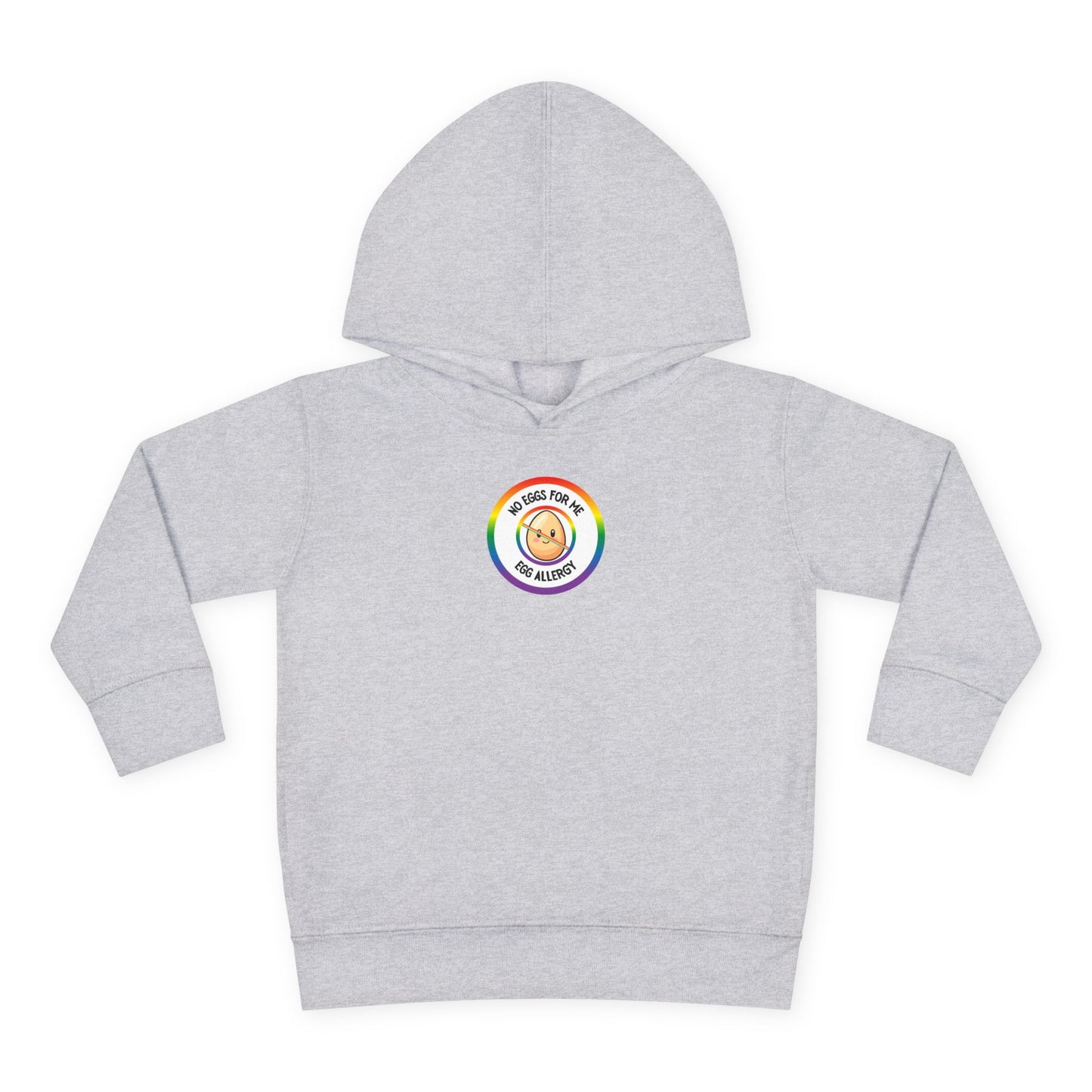 Egg Allergy Rainbow Logo Toddler Hoodie