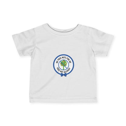 Tree Nut Allergy Blue Logo Baby Tee