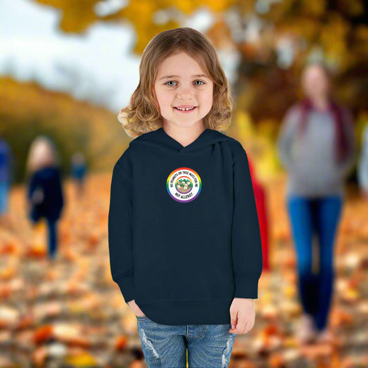 Nut Allergy Rainbow Logo Toddler Hoodie