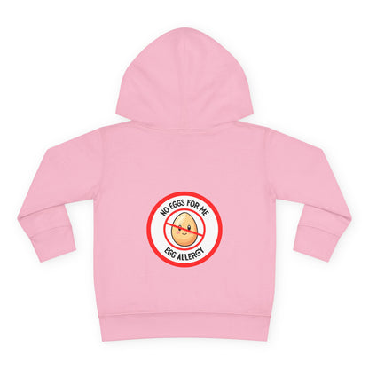 Egg Allergy Red Logo Toddler Hoodie