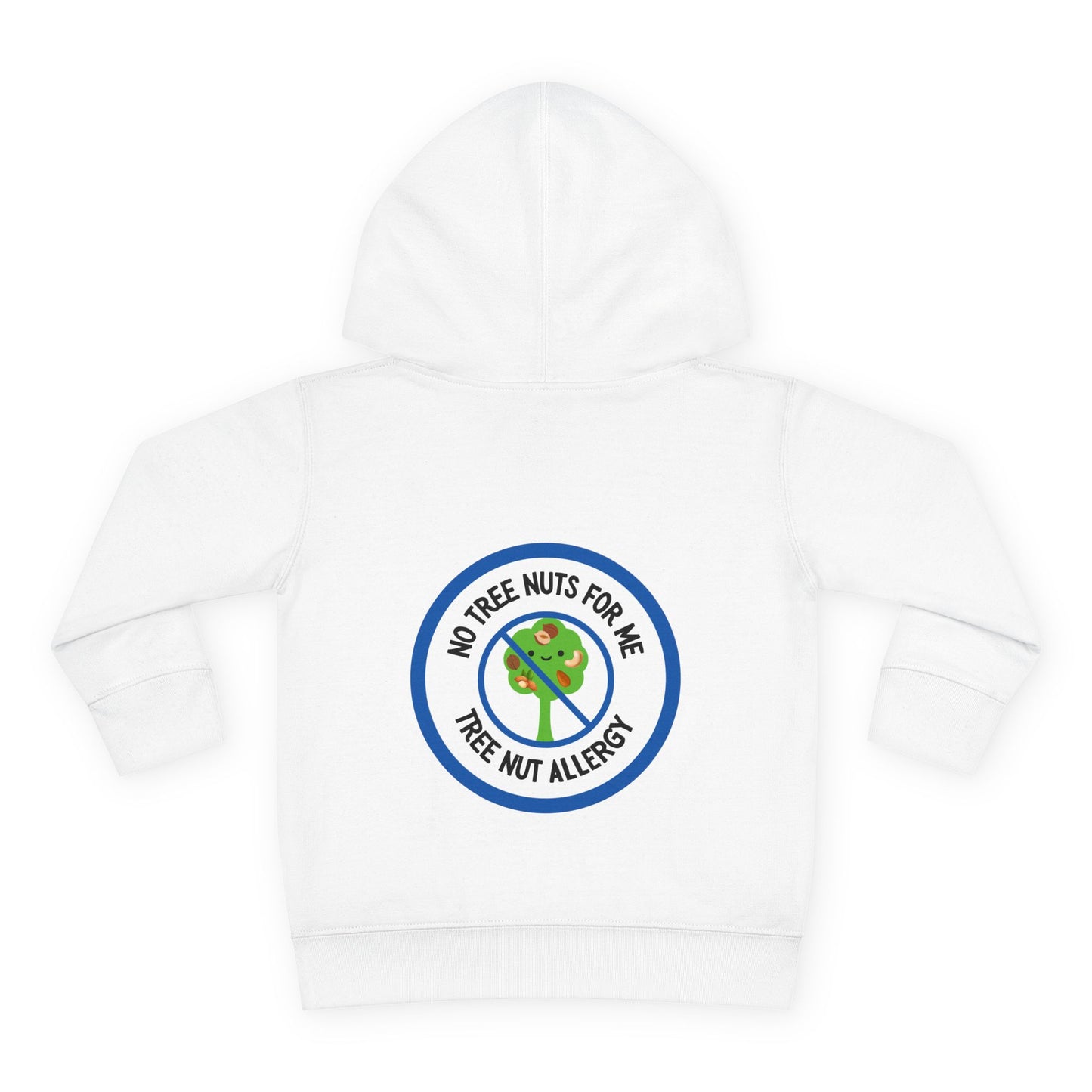 Tree Nut Allergy Blue Logo Toddler Hoodie
