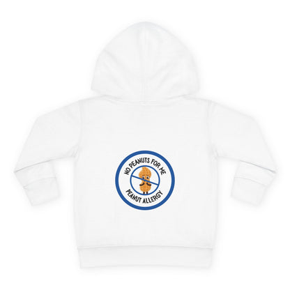 Peanut Allergy Blue Logo Toddler Hoodie