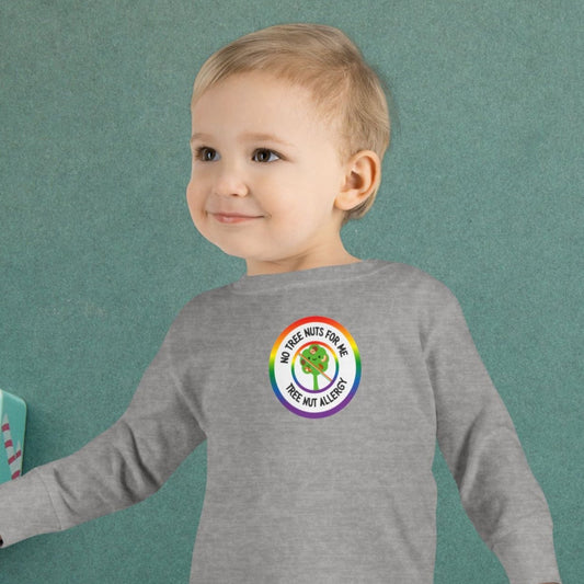 Tree Nut Allergy Rainbow Logo Toddler Long Sleeve