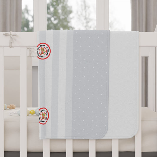 Gray Striped Baby Blanket
