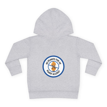 Peanut Allergy Blue Logo Toddler Hoodie