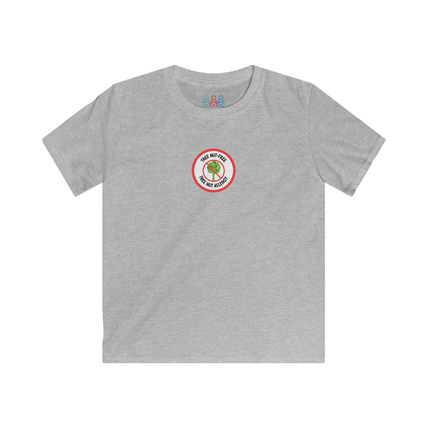 Tree Nut Allergy Red Logo Youth Tee