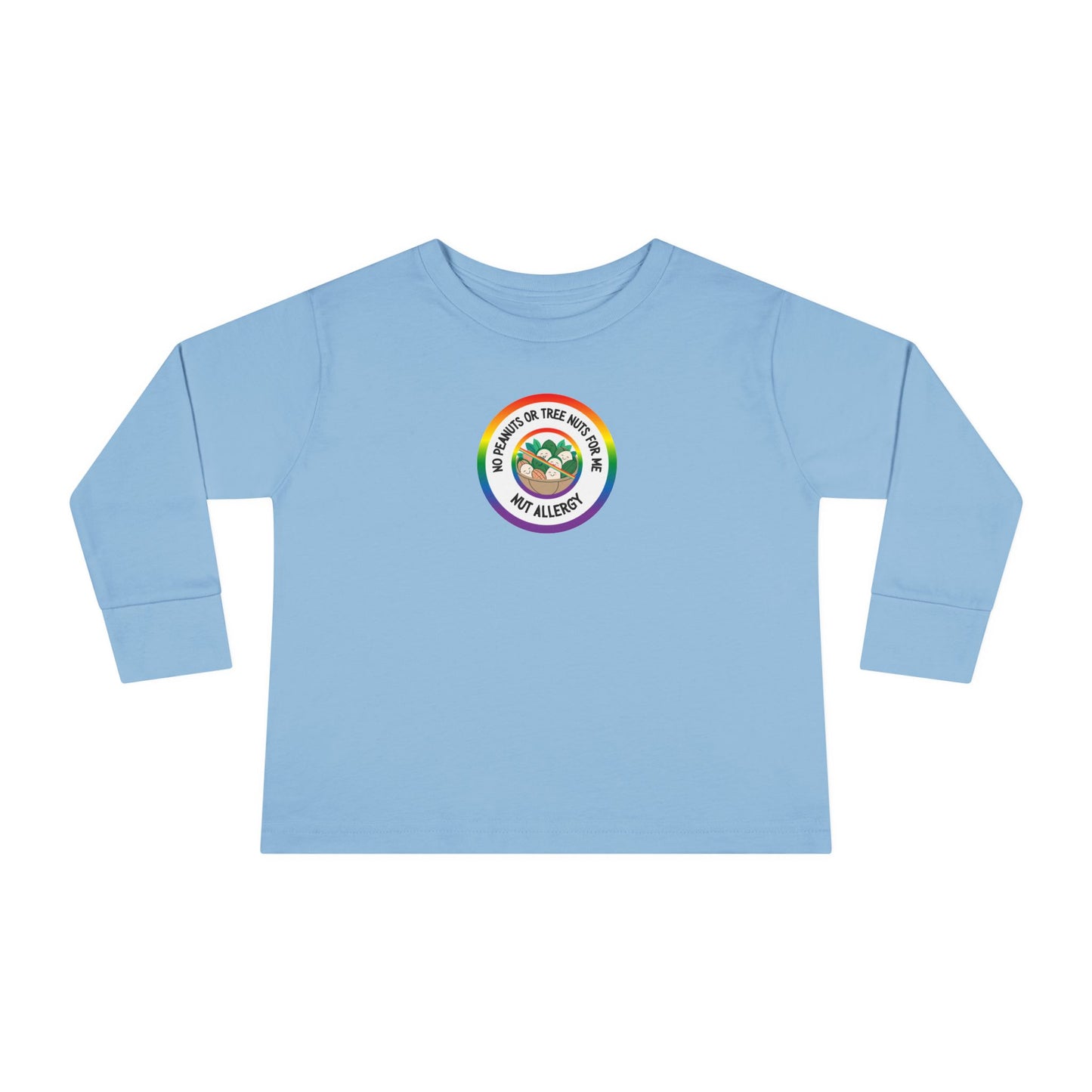 Nut Allergy Rainbow Logo Toddler Long Sleeve