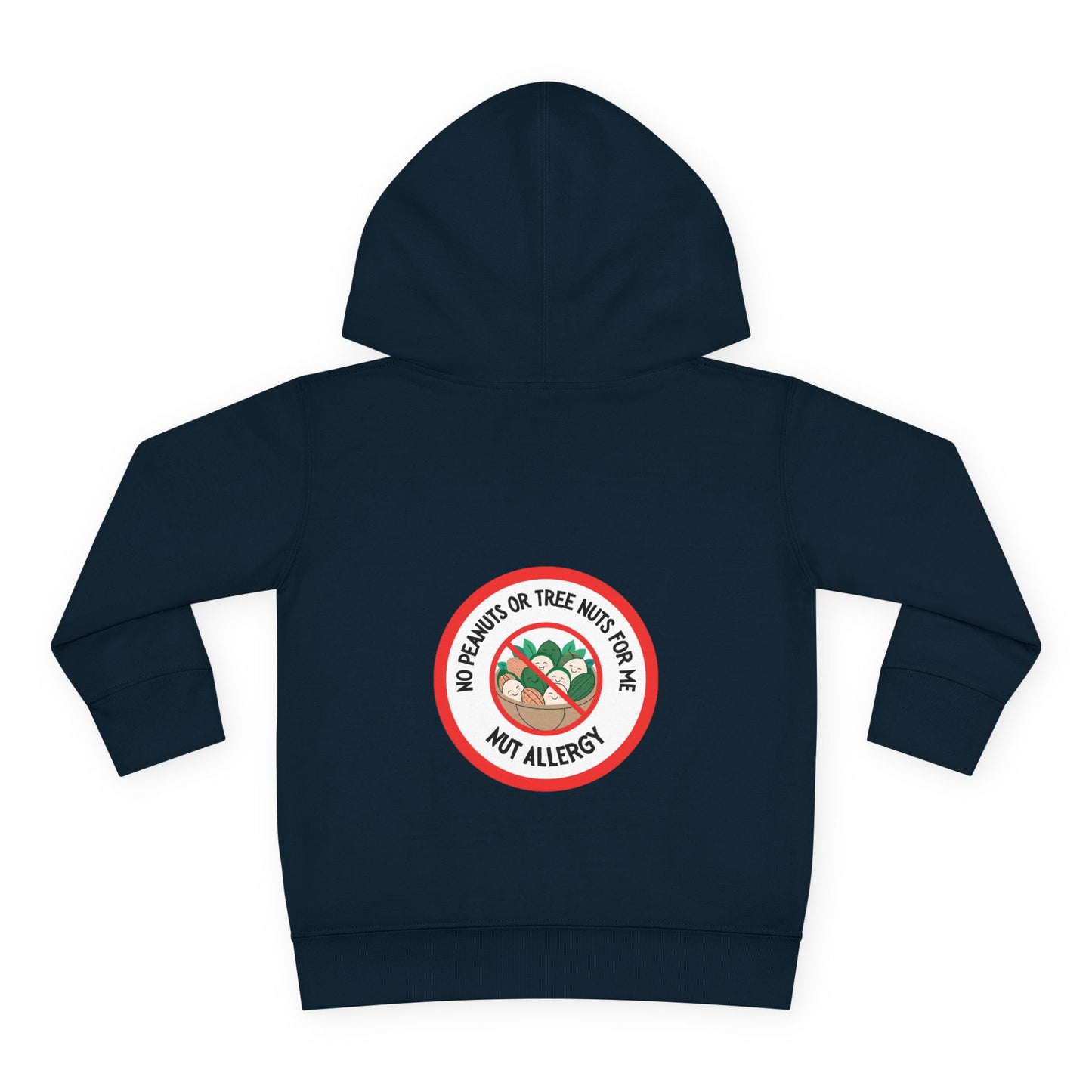 Nut Allergy Red Logo Toddler Hoodie