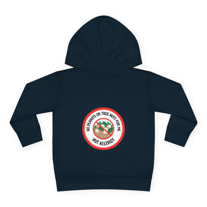 Nut Allergy Red Logo Toddler Hoodie