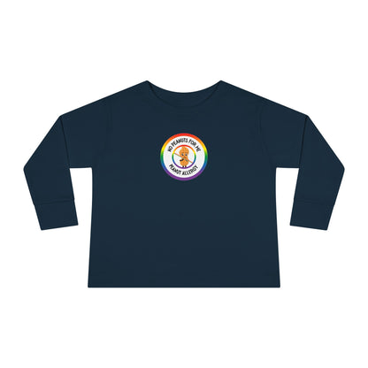 Peanut Allergy Rainbow Logo Toddler Long Sleeve