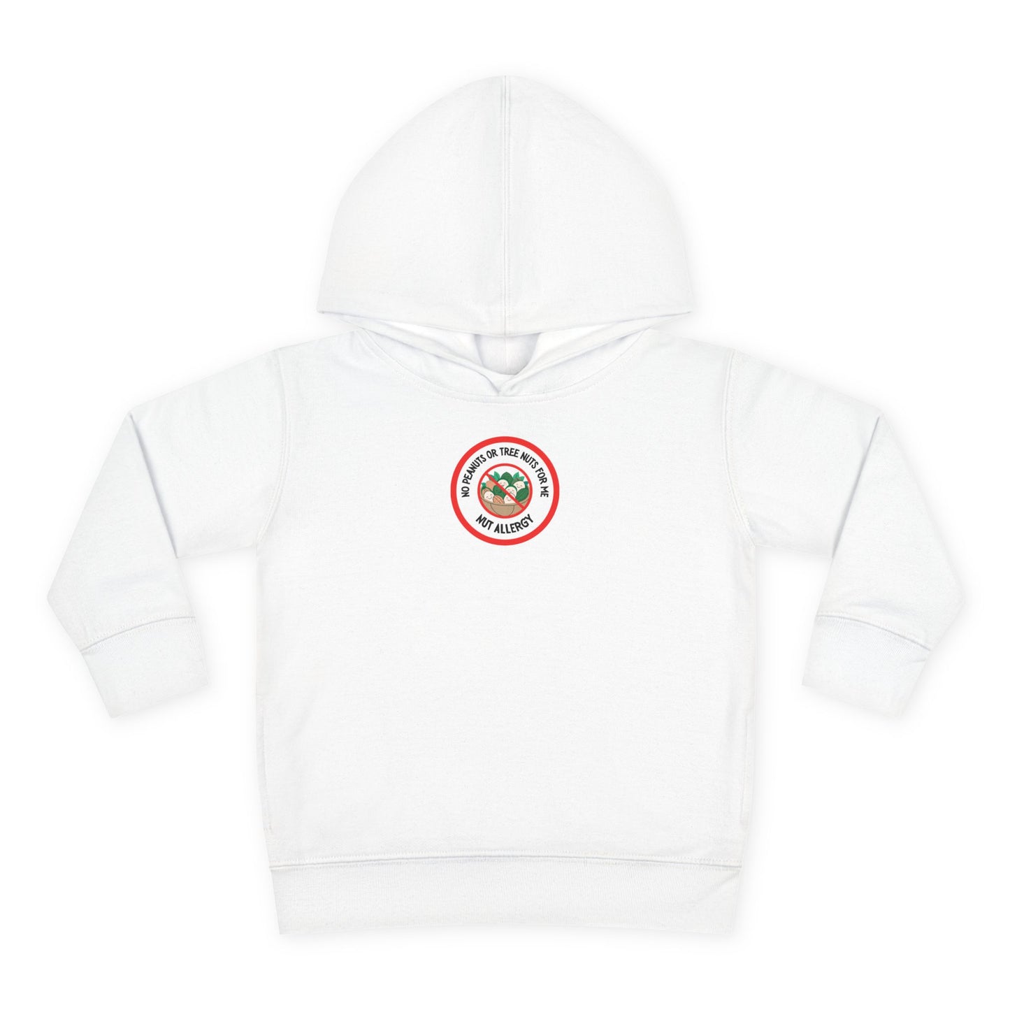 Nut Allergy Red Logo Toddler Hoodie